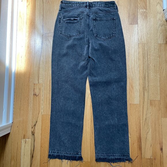 PAIGE Women's Sarah Straight Ankle Jeans with Undone Hem size 25 - Picture 3 of 7